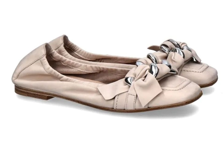 Damen Kennel und Schmenger Ballerinas | Kennel & Schmenger Ballerina Caro Soft Nubuk Desert/Silver