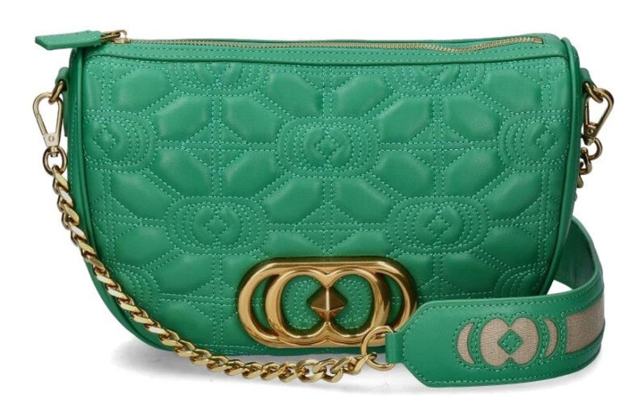 Damen La Carrie Taschen | La Carrie Schultertasche Leather Green