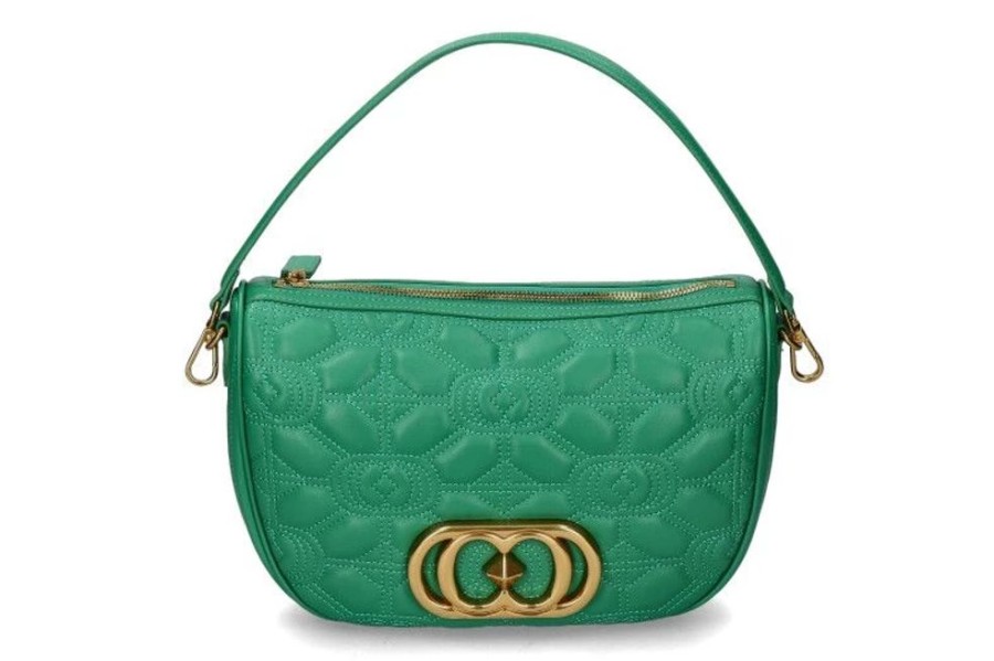 Damen La Carrie Taschen | La Carrie Schultertasche Leather Green