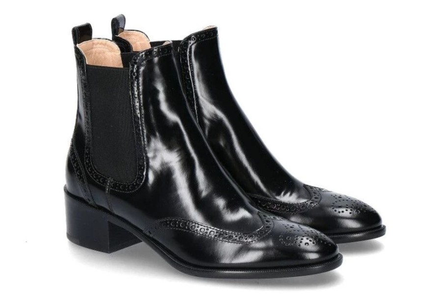 Damen Unu00fctzer Booties | Unu00Fctzer Chelsea Boot Spazzolato Nero