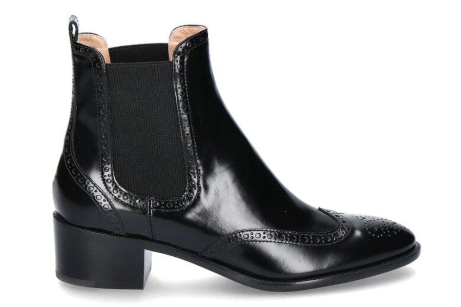 Damen Unu00fctzer Booties | Unu00Fctzer Chelsea Boot Spazzolato Nero