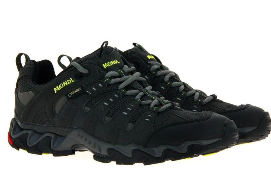 Herren Meindl Schnurer | Meindl Trekkingschuh Respond Anthrazit Lemon (45)