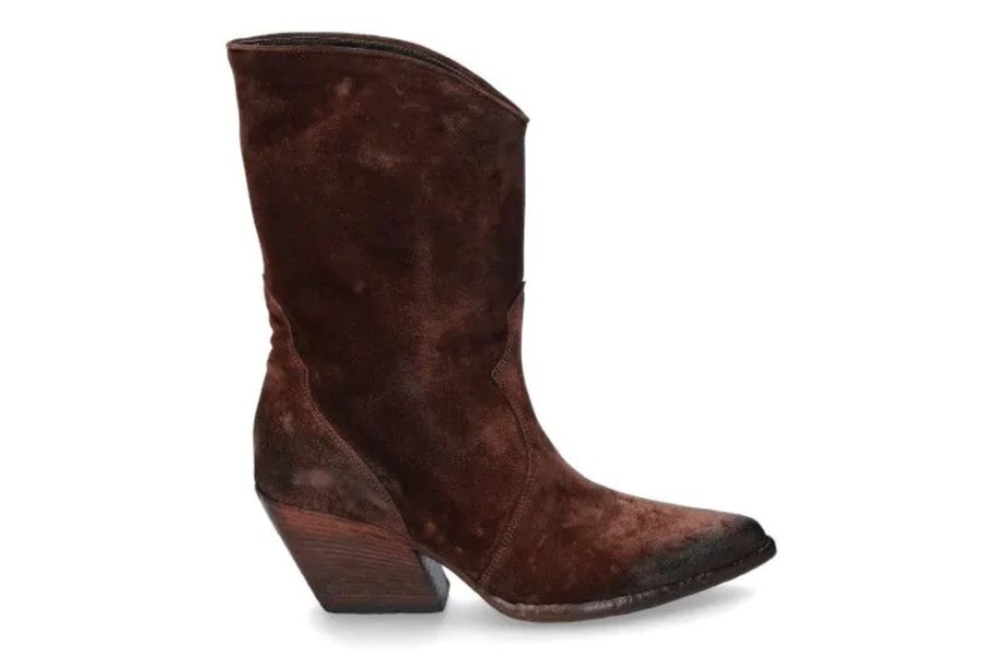 Damen Elena Iachi Stiefeletten | Elena Iachi Cowboy Boots Blues Hombre Moka Wash