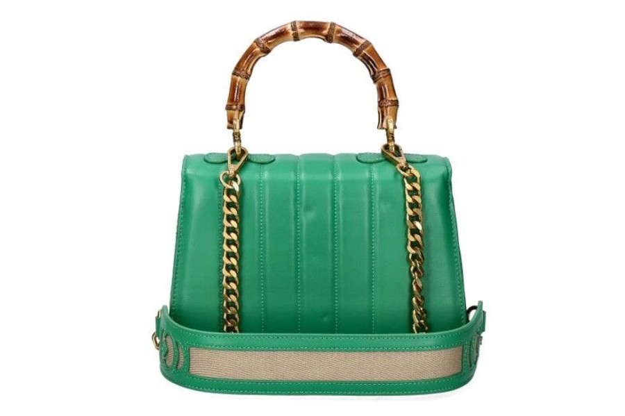 Damen La Carrie Taschen | La Carrie Henkeltasche Leather Green