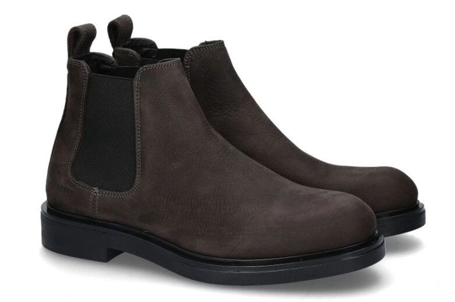 Herren Copenhagen Stiefeletten / Stiefel | Copenhagen Chelsea Boot Nabuc Off Black