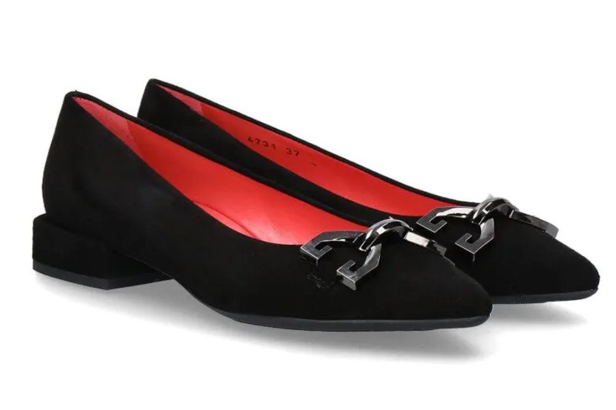 Damen Pas de rouge Ballerinas | Pas De Rouge Ballerina Janet -Nero