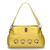 Damen La Carrie Taschen | La Carrie Schultertasche The Eye Square Medium Leather Yellow