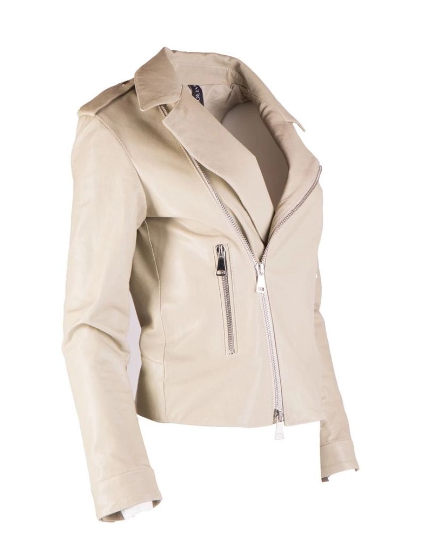 Damen Barron Turner Jacken | Barron Turner Bikerjacke Boney Dough Nappa Lavata