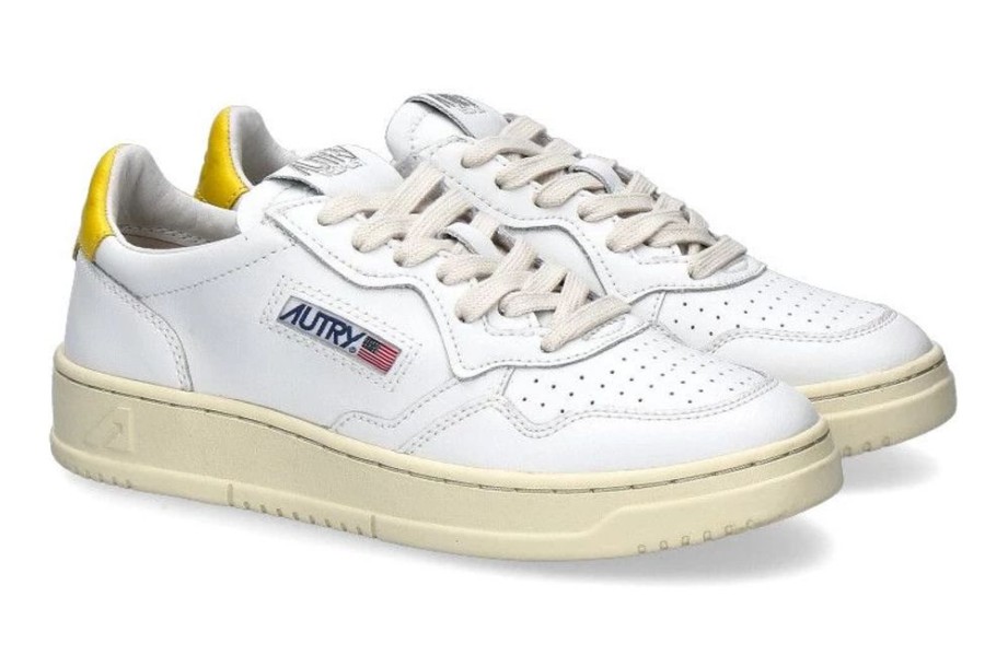 Damen Autry Sneaker | Autry Sneaker Low Woman White Yellow Ll30