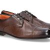 Herren Santoni Schnurer | Santoni Schnu00Fcrer Leather Antik Brown (43)