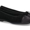 Damen Unu00fctzer Ballerinas | Unu00Fctzer Ballerina Gefu00Fcttert Camosico Nero Camoscio Anthrazit (35U00Bd)