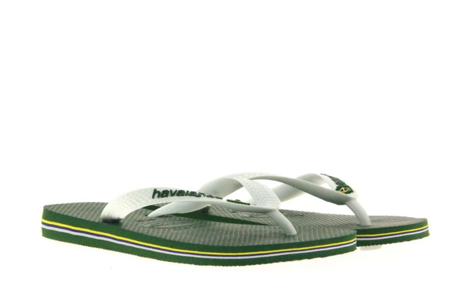 Herren Havaianas Offene Schuhe | Havaianas Zehenstegsandale Brasil Logo Amazonia (41-42)