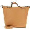 Damen Coccinelle Taschen | Coccinelle Shopper Vitello Camel