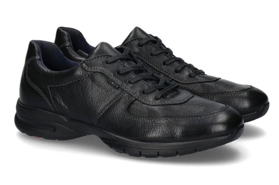 Herren Lloyd Sneakers | Lloyd Sneaker Aberdeen Sahara Calf Schwarz