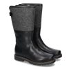 Damen dirndl + bua Warmfutter | Dirndl + Bua Stiefel Paniolo Schwarz Dunkelgrau