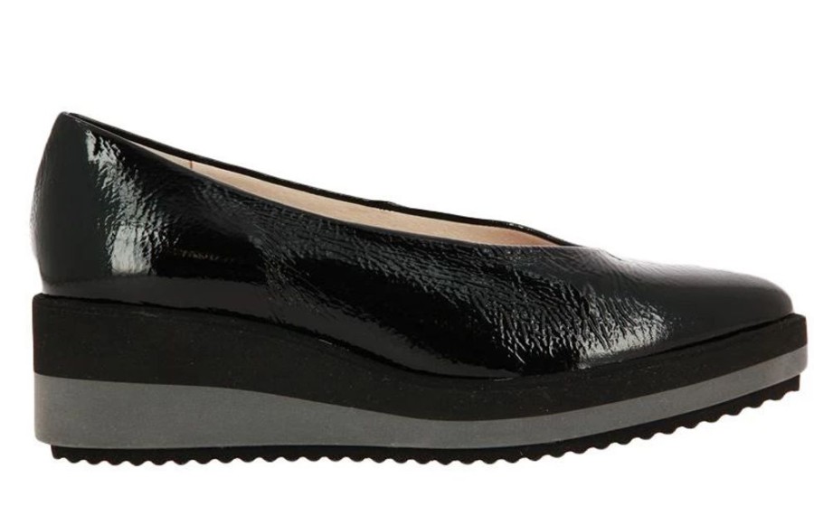 Damen Gadea Keilschuhe | Gadea Slipper Papiro Negro (40)