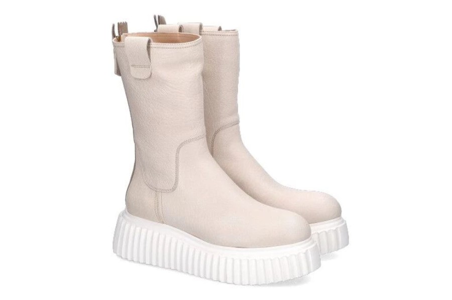 Damen AGL Attilio Giusti Leombruni Stiefel | Agl Combat Boots Nappa Milk Cream (39U00Bd)