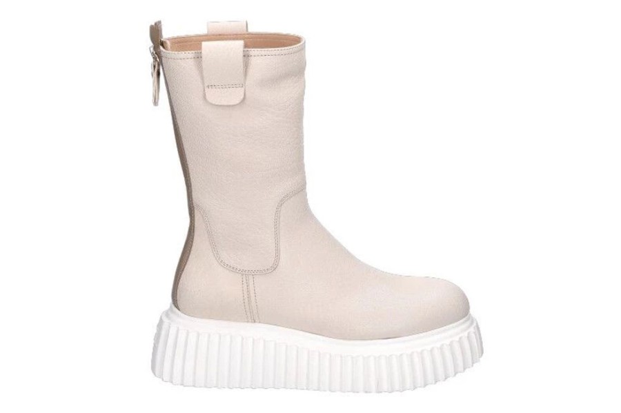 Damen AGL Attilio Giusti Leombruni Stiefel | Agl Combat Boots Nappa Milk Cream (39U00Bd)