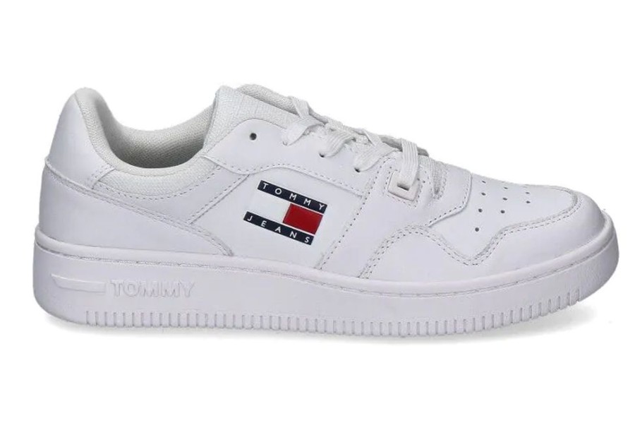 Damen Tommy Hilfiger Sneaker | Tommy Hilfiger Damen- Sneaker Retro Basket- Weiss