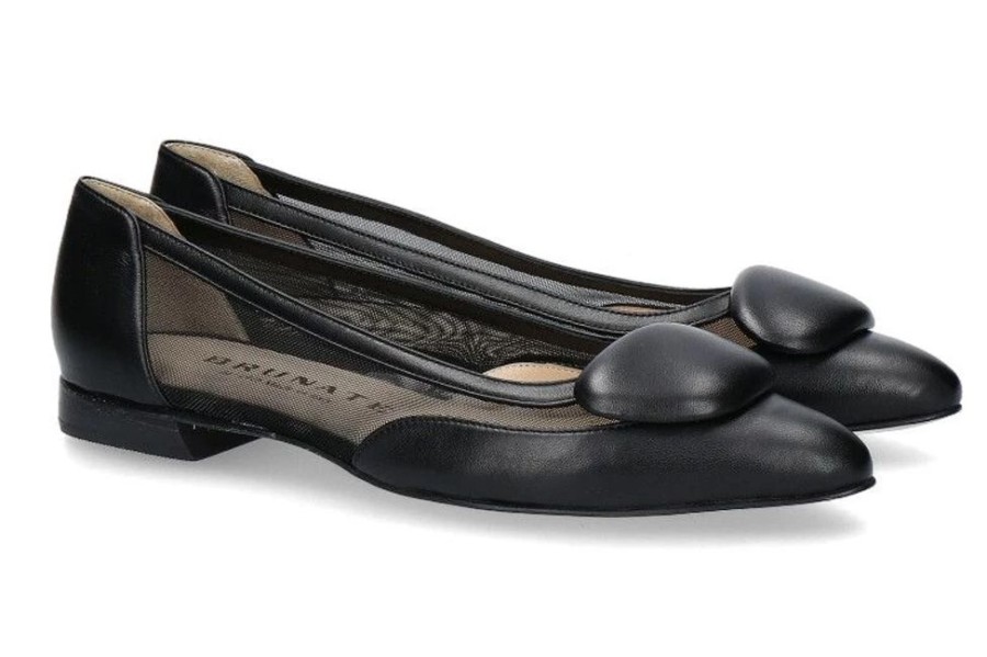 Damen Brunate Ballerinas | Brunate Ballerina Nappa Tiff Nero