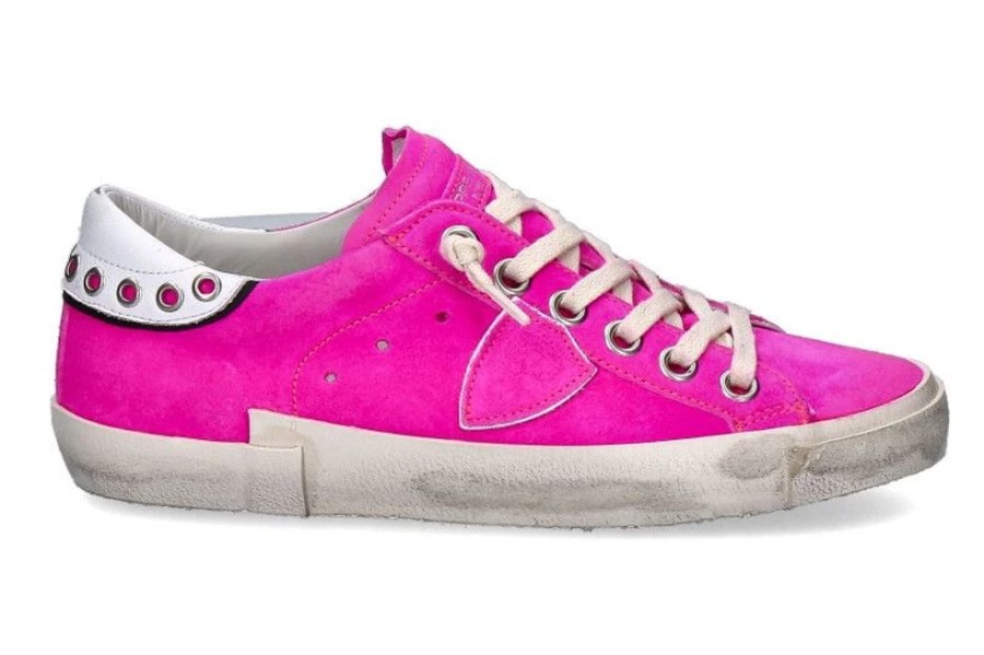 Damen Philippe Model Sneaker | Philippe Model Sneaker Paris Gipsy Daim Fucsia