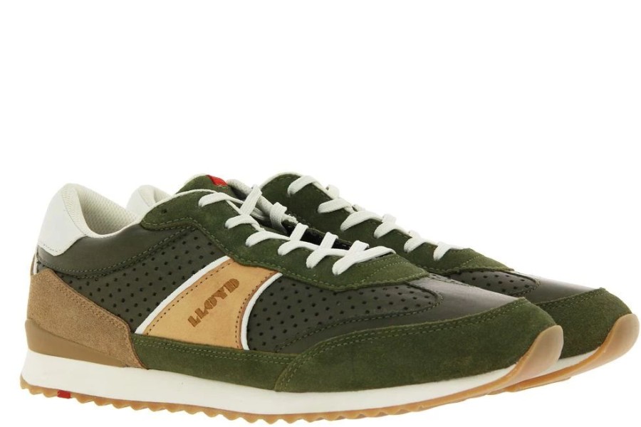 Herren Lloyd Schnurer | Lloyd Sneaker Earl Verde/Cappuccino