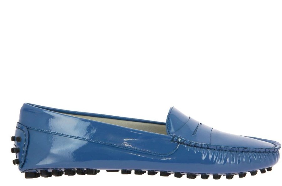 Damen ScarpaRossa Mokassin | Scarparossa Slipper Gomma Vernice Jeans Blue