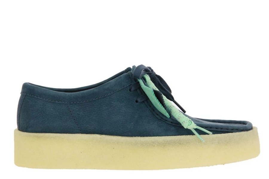 Herren Clarks Originals Schnurer | Clarks Schnu00Fcrer Wallabee Cup Blue Nubuck