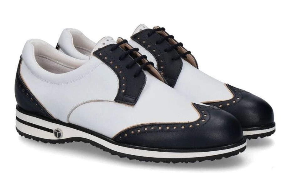 Damen Tee Golf Shoes Golfschuhe | Tee Golf Damengolfschuh Sally Blu Bianco