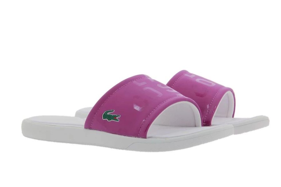 Damen Bali Bali Pantoletten | Lacoste Pantolette Slide Purple Synthetic (35U00Bd)