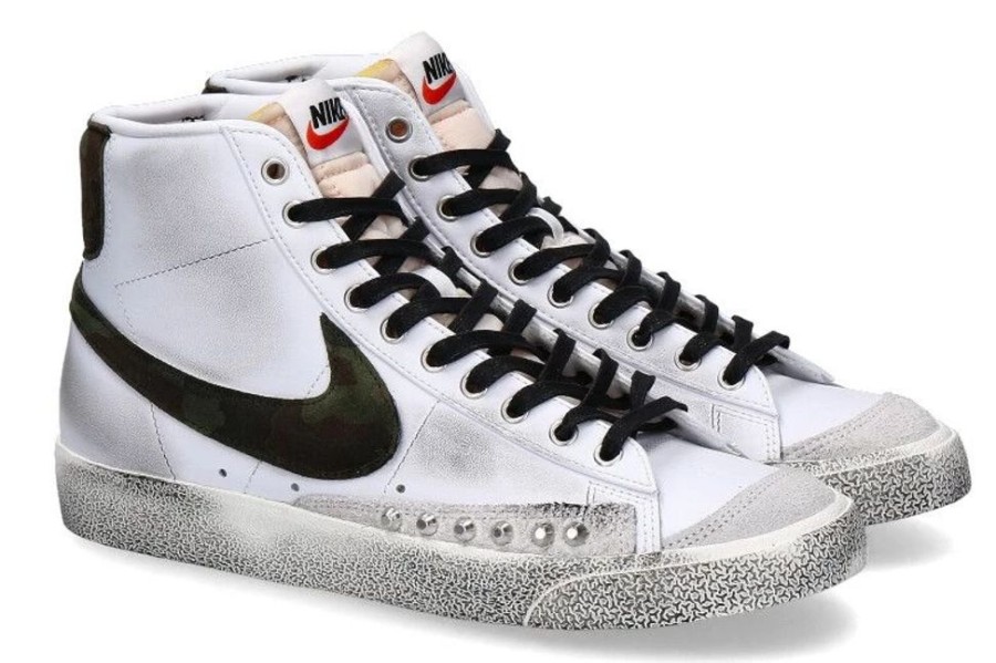 Herren Ballo Da Sola Sneakers | Nike By Ballo Da Sola Sneaker Blazer Mid '77 White Military