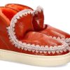 Damen mou Warmfutter | Mou Boots Sneaker Eskimo Patent Orange