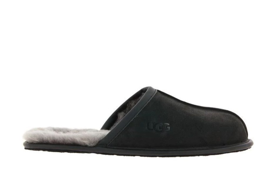 Herren UGG Australia Hausschuhe | Ugg Australia Hauspantoffel Gefu00Fcttert Scuff Black (43)