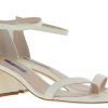 Damen Stuart Weitzman Sandalen | Stuart Weitzman Sandale Simple Cream Caviar Patent (39)