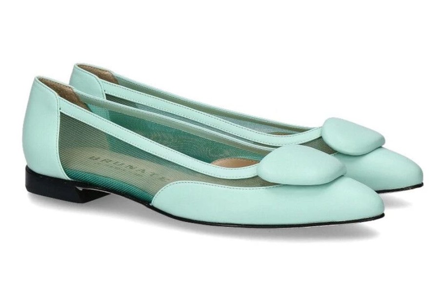 Damen Brunate Ballerinas | Brunate Ballerina Nappa Tiff Tulle