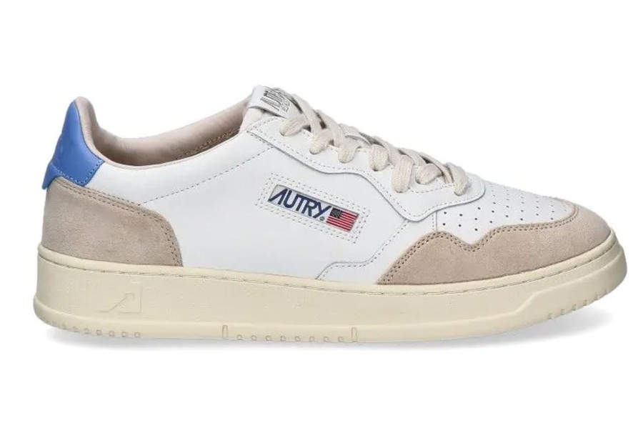 Herren Autry Sneakers | Autry Herren Sneaker Aulm-Ls55 - White/Vista