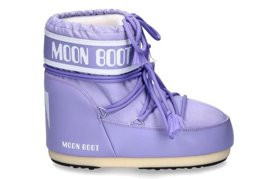 Damen Moon Boot Booties | Moon Boot Snowboot Icon Nylon Low- Lilac