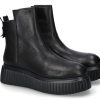 Damen AGL Attilio Giusti Leombruni Plateauschuhe | Agl Attilio Giusti Leombruni Boots Mally Nappa Nero