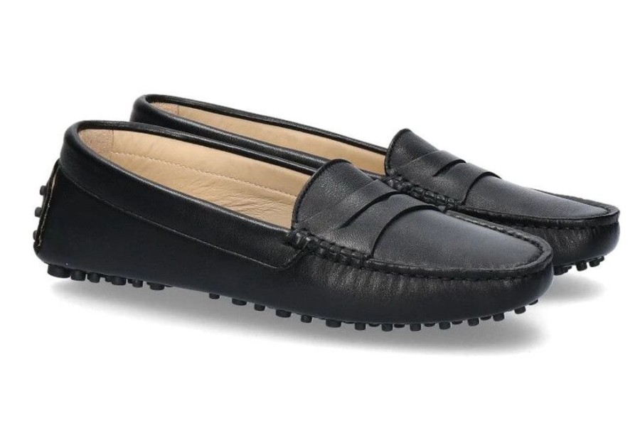 Damen ScarpaRossa Slipper | Scarparossa Mokassin 3051 Vitello Nero