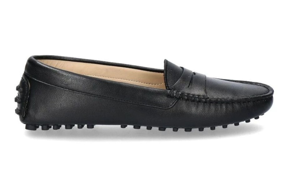 Damen ScarpaRossa Slipper | Scarparossa Mokassin 3051 Vitello Nero