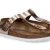 Damen Birkenstock Pantoletten | Birkenstock Pantolette Gizeh Normal Naturleder Metallic Copper (41)