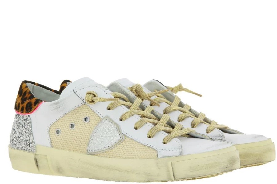 Damen Philippe Model Sneaker | Philippe Model Sneaker Animalier Raseau Beige Fucsia