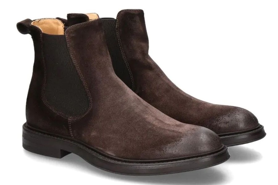 Herren Corvari Stiefeletten / Stiefel | Corvari Chelsea Boots Softy Pepe - Braun