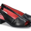 Damen Pas de rouge Sandalen | Pas De Rouge Sandale Nappa Nero (42U00Bd)