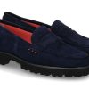 Damen Pas de rouge Slipper | Pas De Rouge Slipper Marta Camoscio Blu (42U00Bd)