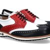 Herren Tee Golf Shoes Golf-Schuhe | Tee Golf Shoes Herren- Golfschuh Tommy Blu Bianco Rosso Micro N/B (44U00Bd)