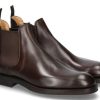 Herren Crockett & Jones Stiefeletten / Stiefel | Crockett & Jones Boot Chelsea 5 Wax Calf- Dunkelbraun