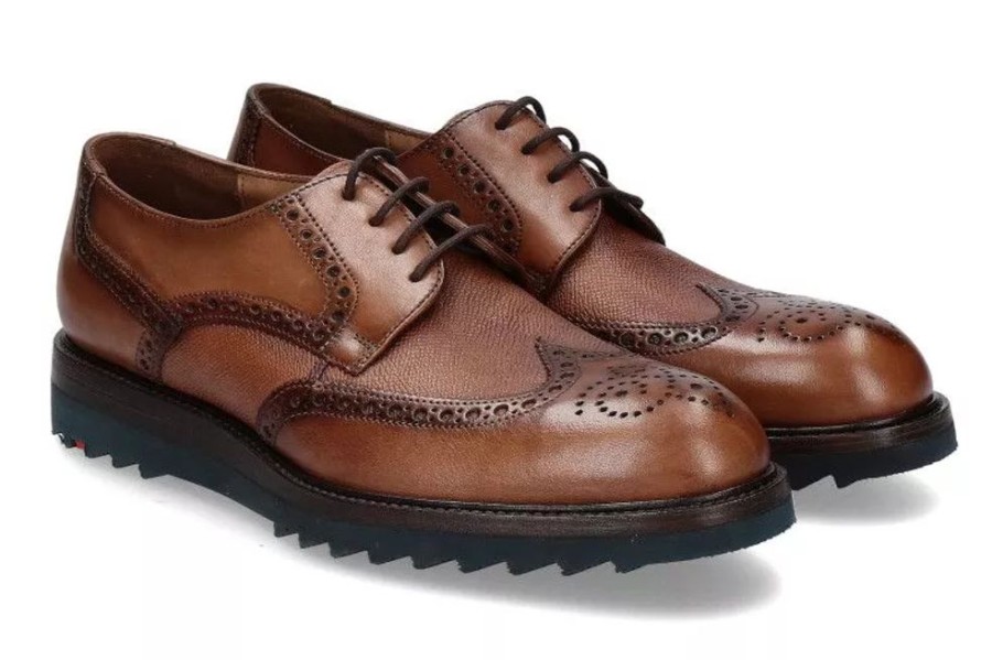 Herren Lloyd Schnurer | Lloyd Schnu00Fcrer Joost Splender Calf Cognac (42)