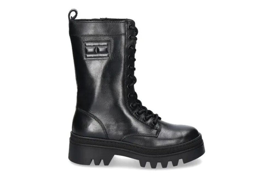 Damen Tommy Hilfiger Stiefel | Tommy Hilfiger Schnu00Fcrboot Fashion Black- Schwarz