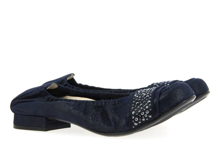 Damen Hassia Ballerinas | Hassia Ballerina Bologna Weite-G Leder Ocean (41U00Bd)